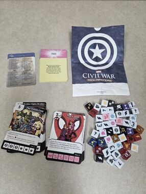 Dicemasters Marvel Civil War Lot (48 Dice & 42 Cards)